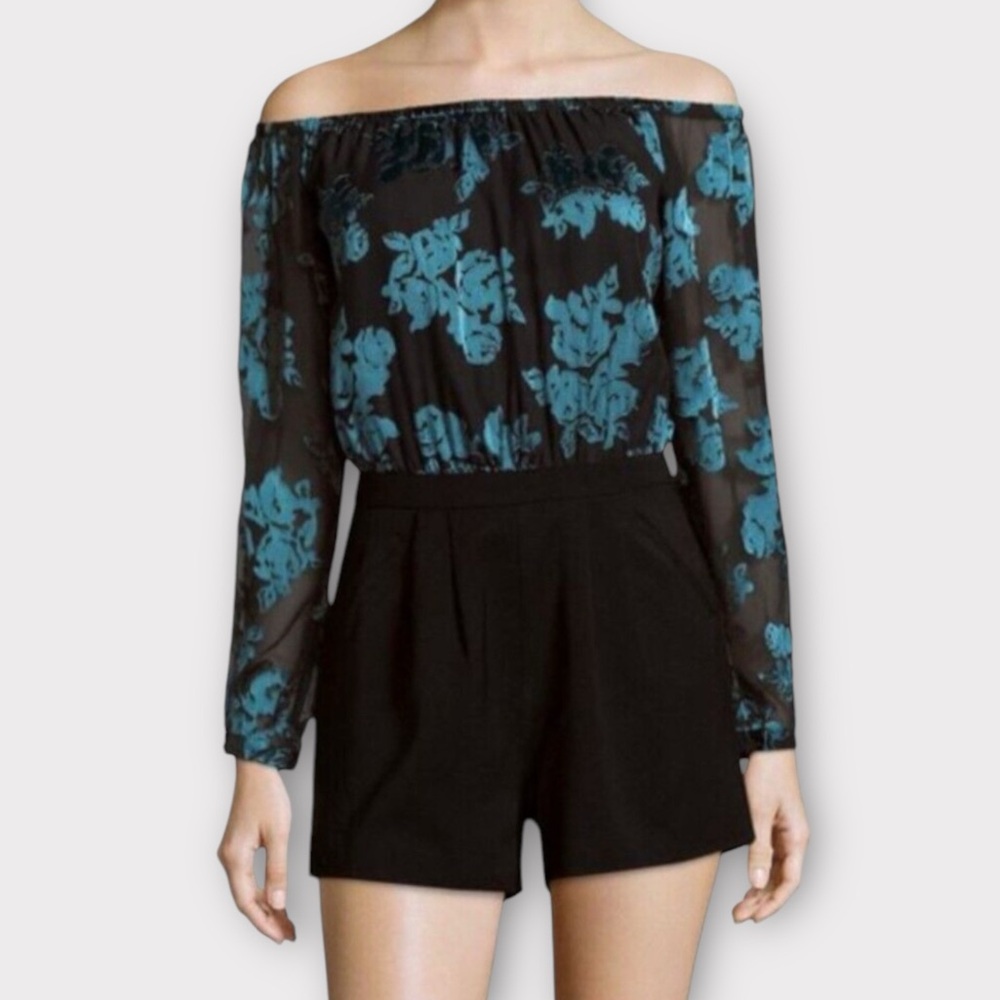 Lovers + Friends Women’s Heartbeat Romper XS Dark Romantic Whimsigoth Gothic NWT